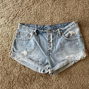 Levi’s Women's Distressed Denim Shorts